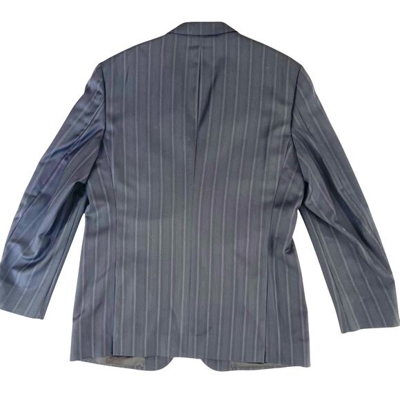 Saks Fifth Avenue Ermenegildo Zegna Trofeo Wool Blazer 44L Navy Pinstripe NWT - Picture 3 of 13